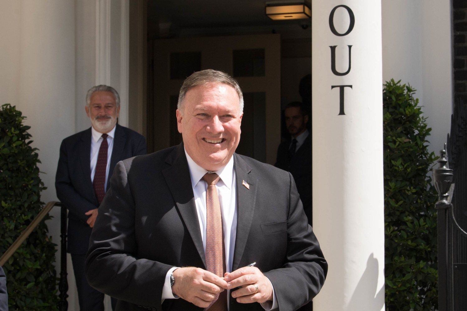 PA via ReutersUnited States Secretary of State, Mike Pompeo leaves the In And Out Club in London where he met backbench MPs ahead of meetings with Prime Minister Boris Johnson and Foreign Secretary Dominic Raab. PA Photo. Picture date: Tuesday July 21, 2020. During the visit Mr Pompeo is expected to discuss global priorities, including the Covid-19 economic recovery plans, issues related to China and Hong Kong, and the US-UK free trade agreement negotiations. He will leave the UK on July 22 to travel to Denmark. See PA story POLITICS China. Photo credit should read: Stefan Rousseau/PA Wire