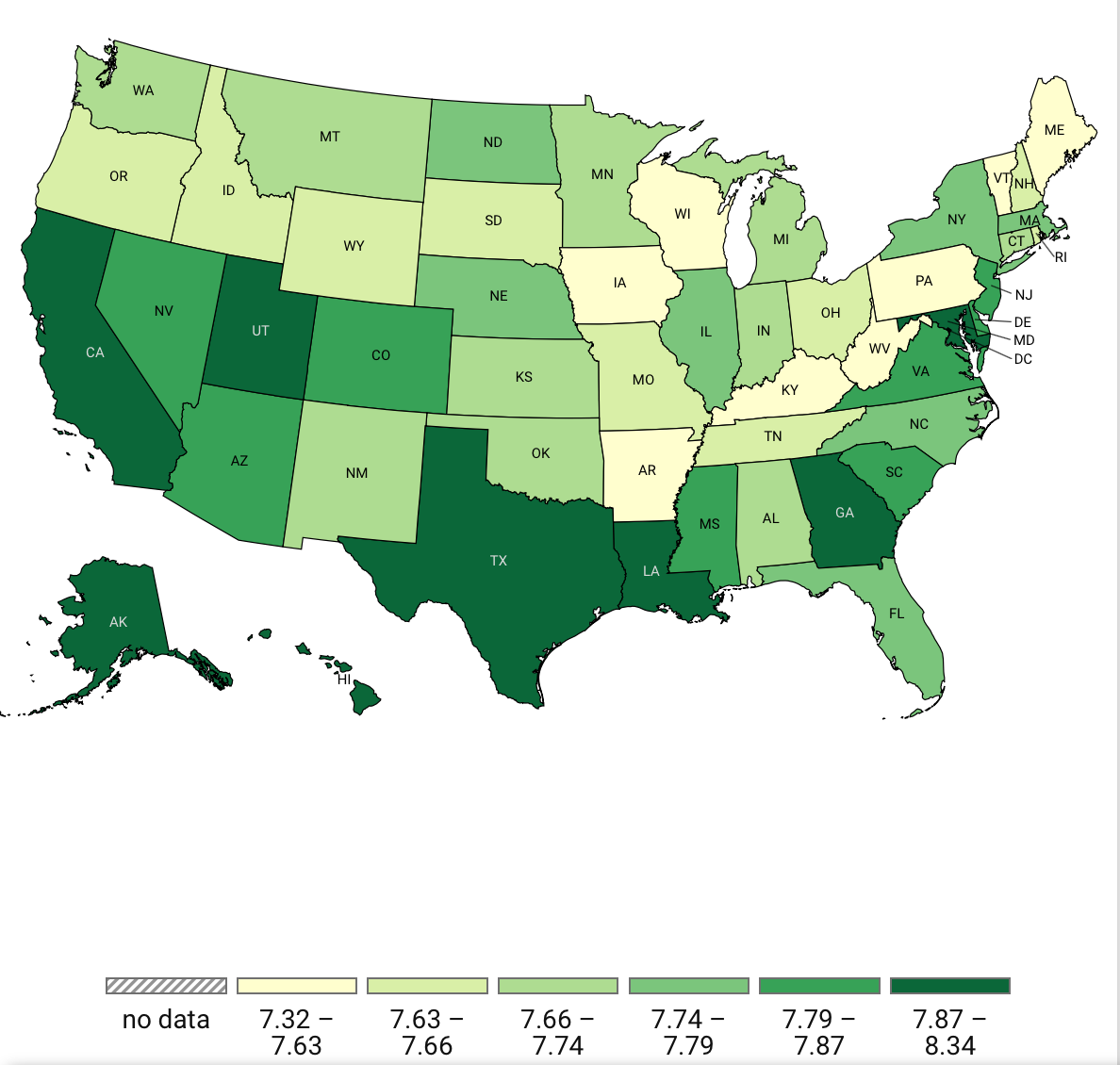 Map: US optimism