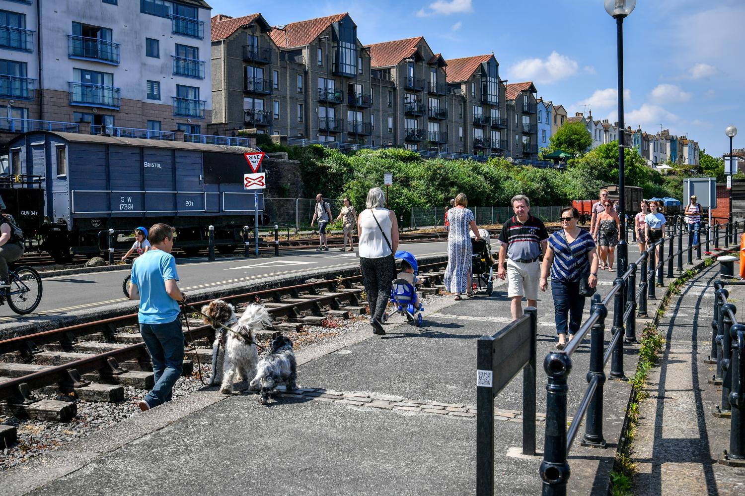 PA via ReutersPeople are out and about in the sunshine at Bristol harbourside as the UK continues in lockdown to help curb the spread of the coronavirus.