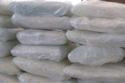 Packets of fentanyl mostly in powder form and methamphetamine, which U.S. Customs and Border Protection say they seized from a truck crossing into Arizona from Mexico, is on display during a news conference at the Port of Nogales, Arizona, U.S., January 31, 2019.   Courtesy U.S. Customs and Border Protection/Handout via REUTERS   ATTENTION EDITORS - THIS IMAGE HAS BEEN SUPPLIED BY A THIRD PARTY.