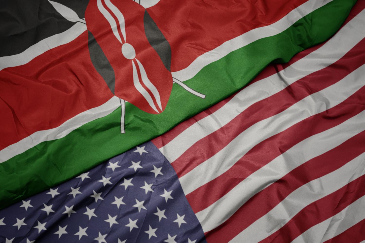 Flags of Kenya and the United States
