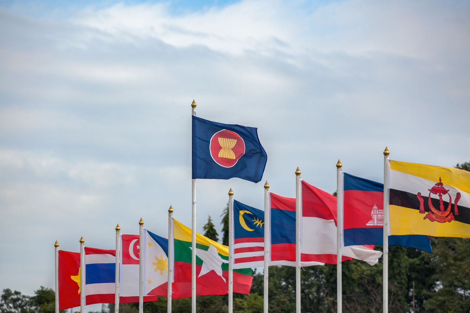 ASEAN and member state flags