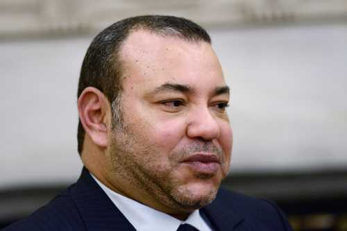 King Mohammed VI of Morocco looks on during a bilateral meeting with President Barack Obama in the Oval Office of the White House in Washington, DC. USA, on November 22, 2013. Photo by Olivier Douliery/ABACAPRESS.COM