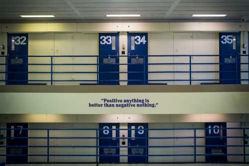Jail cells are seen in the Enhanced Supervision Housing Unit at the Rikers Island Correctional facility in New York March 12, 2015. New York City is proposing to reduce violence among inmates at its troubled Rikers Island jail by limiting visitors, adding security cameras and separating rival gangs, Mayor Bill de Blasio announced on Thursday. REUTERS/Brendan McDermid (UNITED STATES - Tags: CRIME LAW CIVIL UNREST TPX IMAGES OF THE DAY)