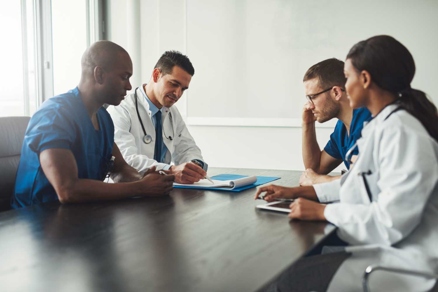 people with doctors