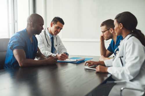 people with doctors