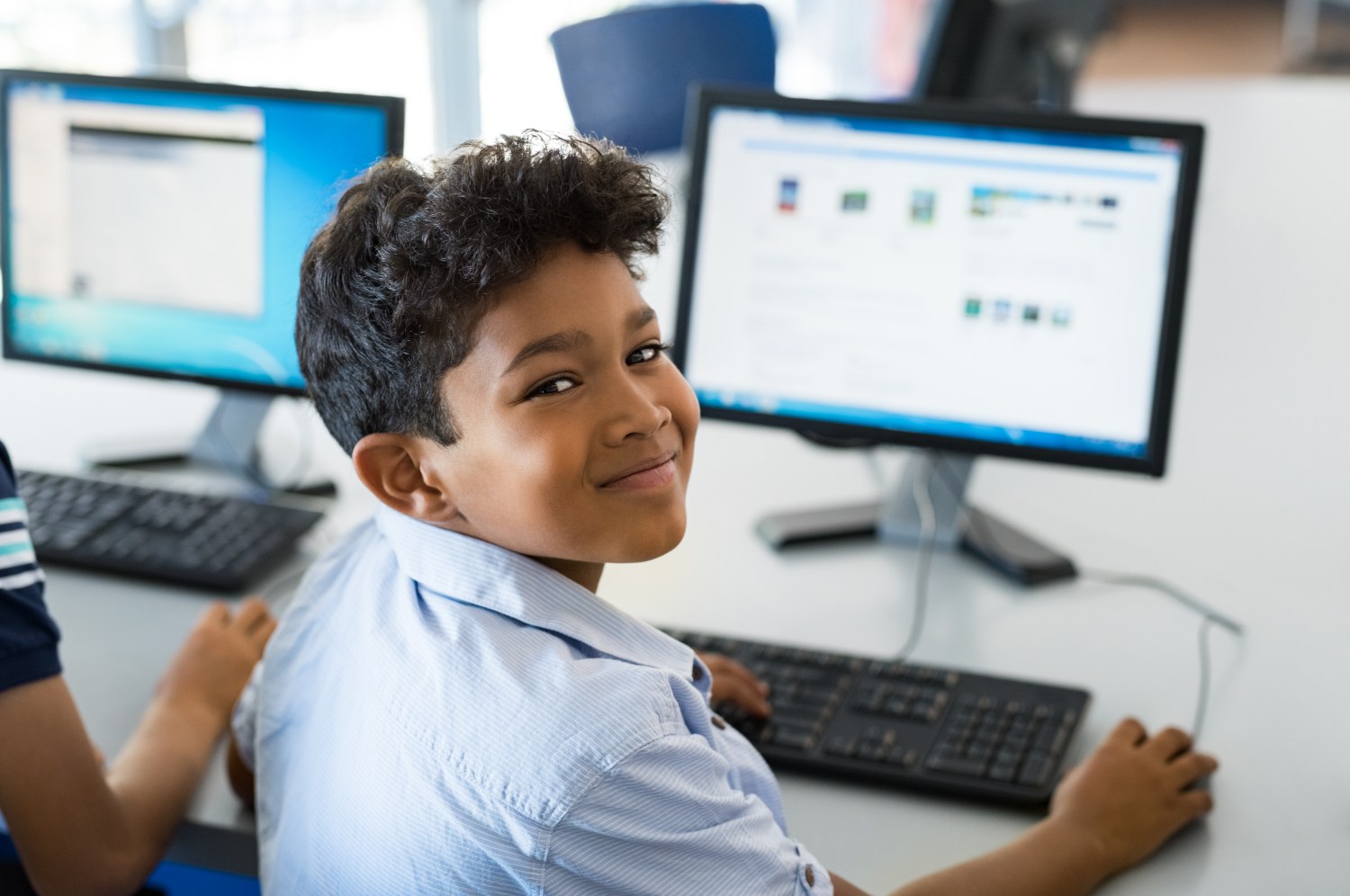 Child at a computer