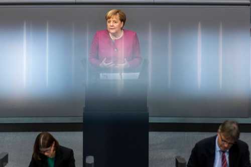 Deutschland, Berlin, Bundestag, 179. Sitzung, Generaldebatte zum Haushaltsentwurf, Rede von Bundeskanzlerin Angela Merkel CDU, 30.09.2020 *** Germany, Berlin, Bundestag, 179 Session, General debate on the draft budget, Speech by Chancellor Angela Merkel CDU, 30 09 2020No Use Switzerland. No Use Germany. No Use Japan. No Use Austria