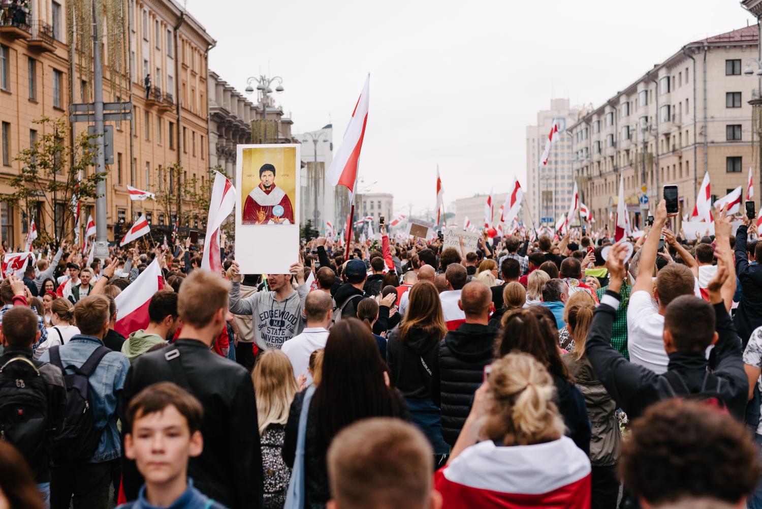 Peaceful protests in Belarus. August 23, 2020