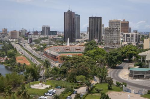 View of Abidjan downtown skyline