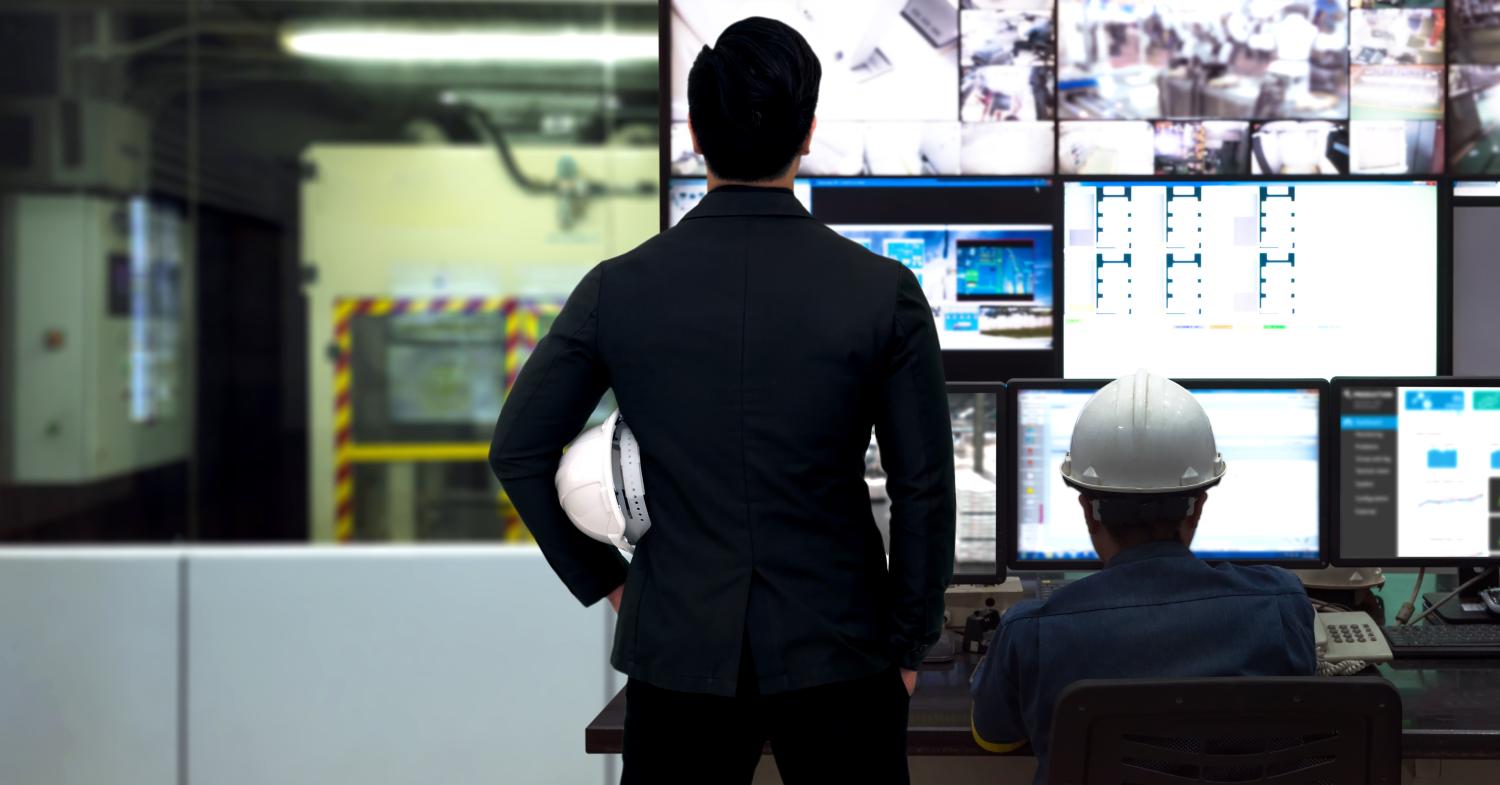 Control room & computer screens