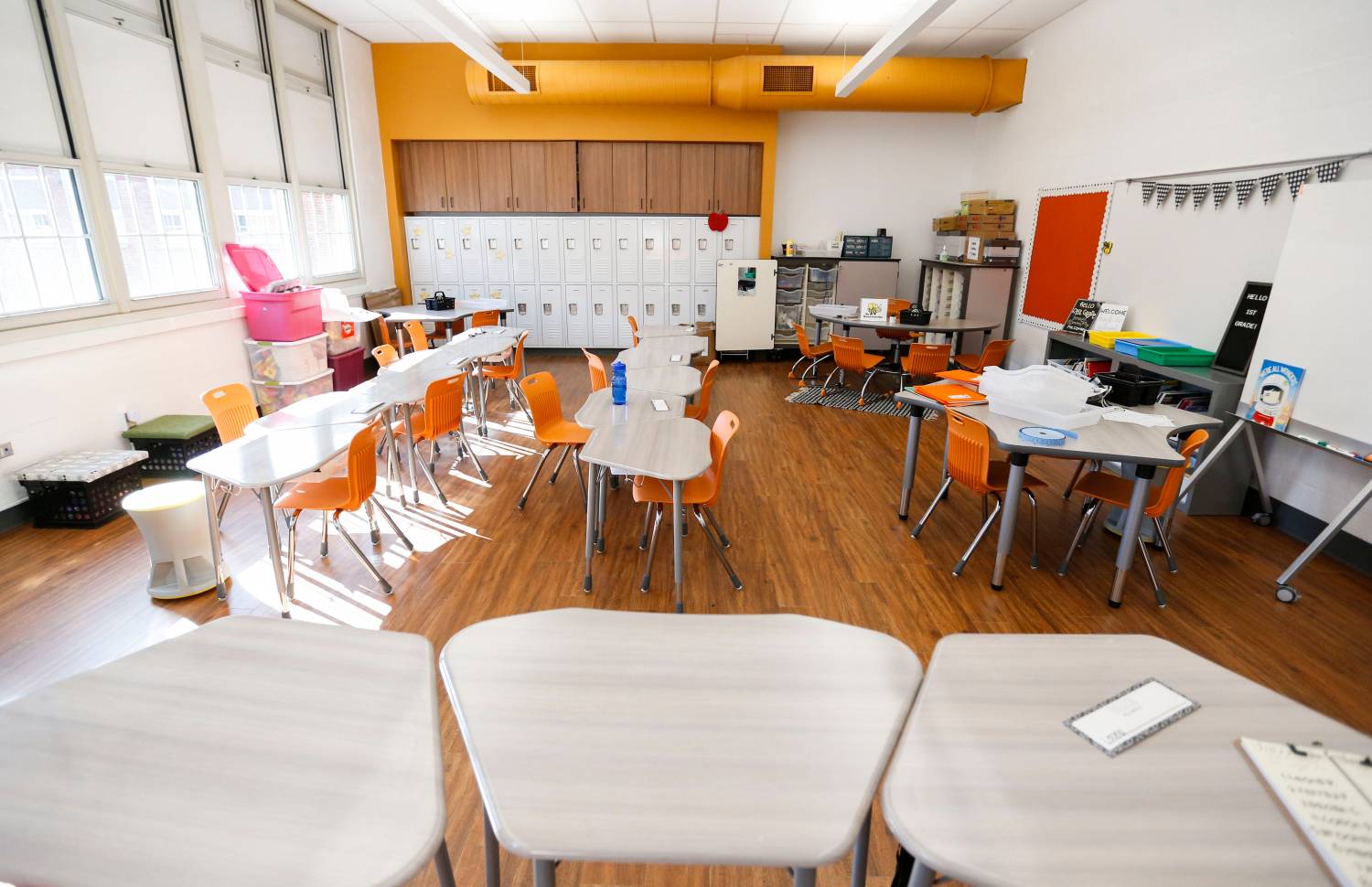 A renovated classroom in Sunshine Elementary on Monday, Oct. 5, 2020. The nearly $14 million project was funded by the $168 million bond issue approved by voters in April 2019.Tsunshine00048