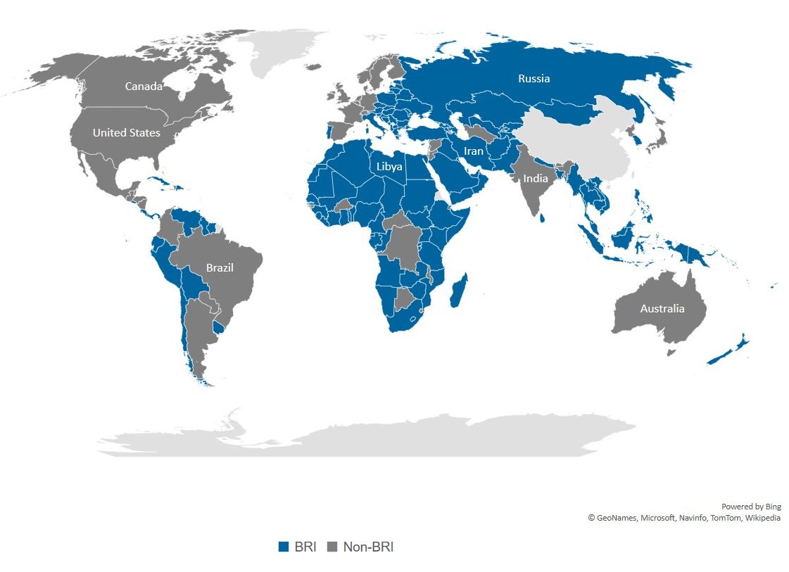 Figure 1: Variation in BRI Participation by Country