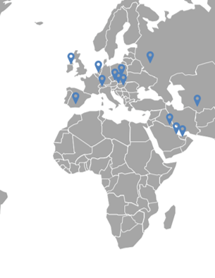 map of North Anglia Education network