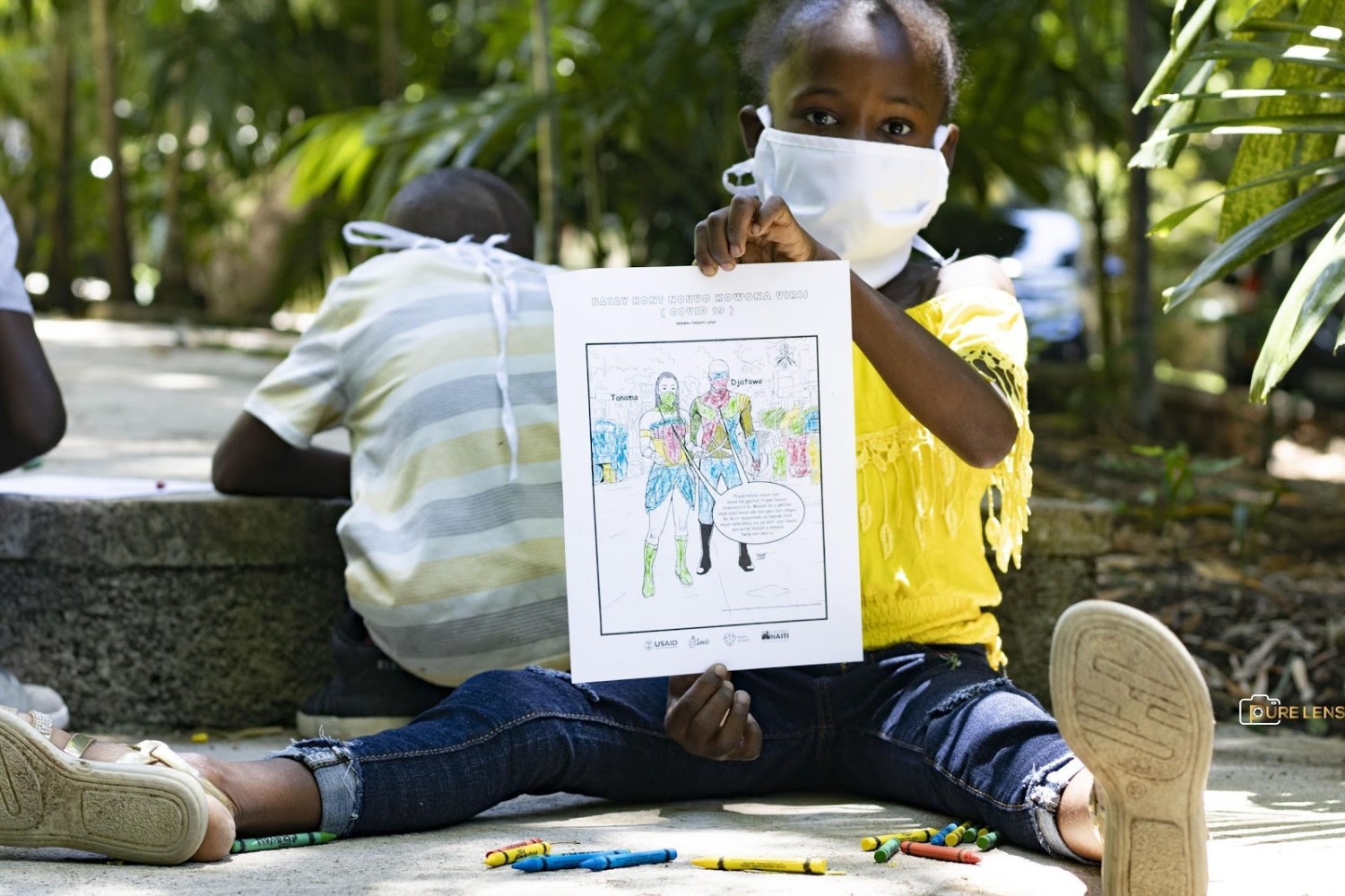 Port-au-Prince, Haiti.- In the April 24, 2020 file photo, children in Haiti try to educate themselves amid the coronavirus pandemic (COVID-19). The socioeconomic effects of the coronavirus pandemic could set back "decades" the progress made in the education of girls and adolescents in Latin America and the Caribbean, many of which may "never return to the classroom", as it has warned this Tuesday, International Plan. The NGO estimates that currently some 500 million children and young people around the world are not receiving distance education, "something that is having devastating consequences in Latin America and the Caribbean", where more than 95 percent of minors have remained outside of classrooms without many of them being able to follow classes online.