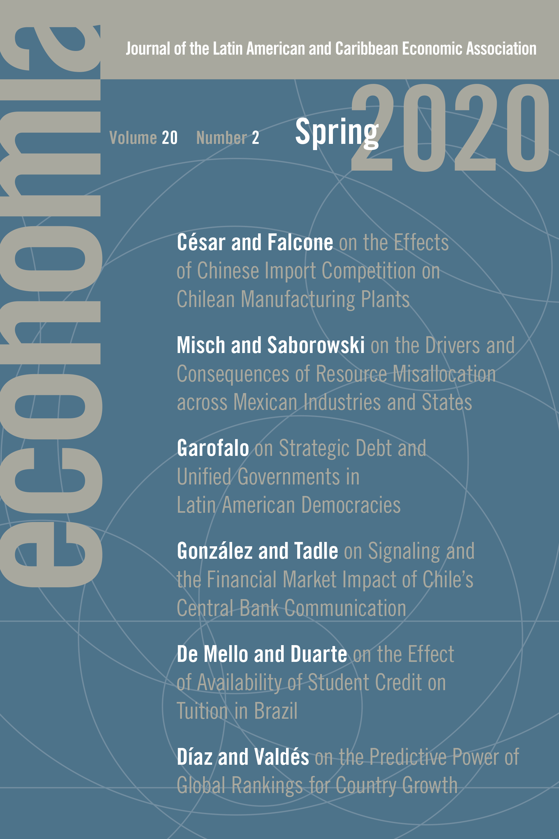 Cvr: Economia Spring 2020