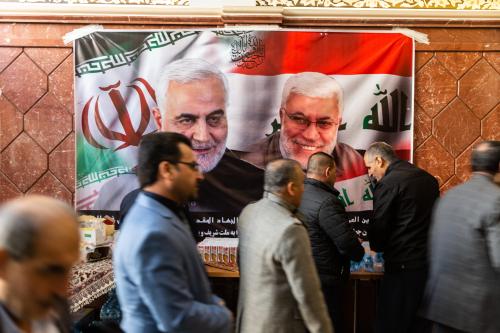 A banner featuring slain General Qasem Soleimani is seen in Tehran, Iran on Jan. 12, 2020.Img 0004