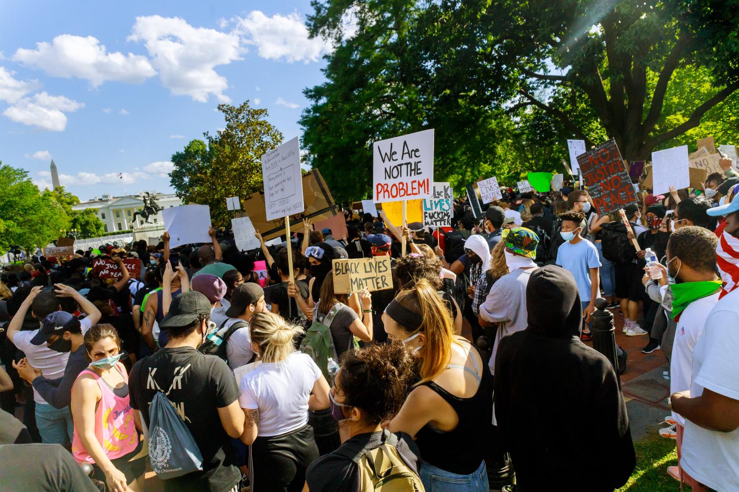 Black Lives Matter protest at the White House.