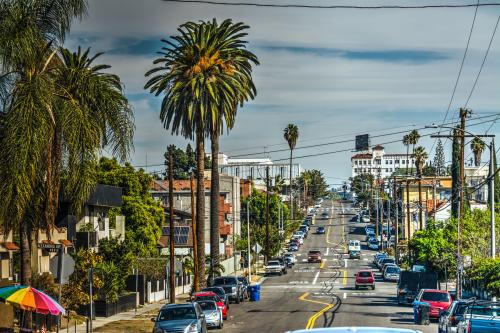 Oakwood avenue in Los Angeles, California