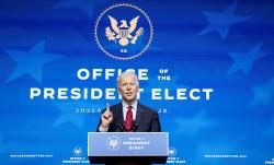 U.S. President-elect Joe Biden announces nominees and appointees to serve on his health and coronavirus response teams during a news conference at his transition headquarters in Wilmington, Delaware, U.S., December 8, 2020. REUTERS/Kevin Lamarque
