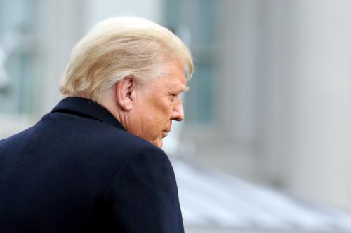 FILE PHOTO: U.S. President Donald Trump departs on travel to West Point, New York from the South Lawn at the White House in Washington, U.S., December 12, 2020. REUTERS/Cheriss May/File Photo