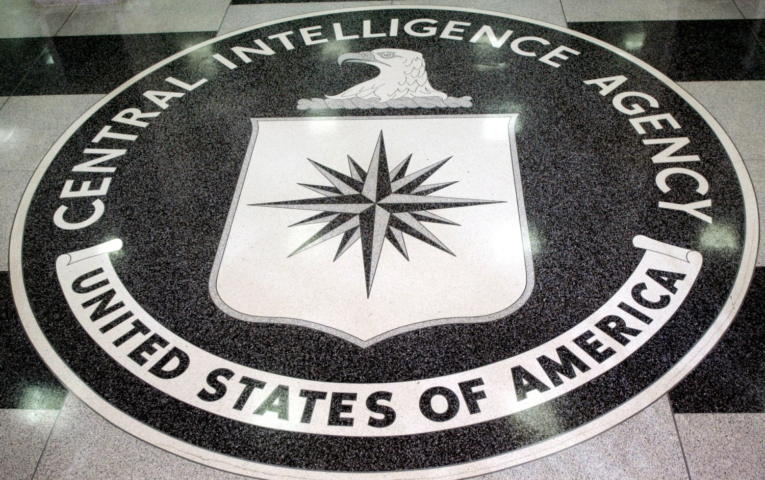 The logo of the U.S. Central Intelligence Agency is shown in the lobby of the CIA headquarters in Langley, Virginia  March 3, 2005. [U.S. President George W. Bush visited the headquarters for briefings Thursday.]