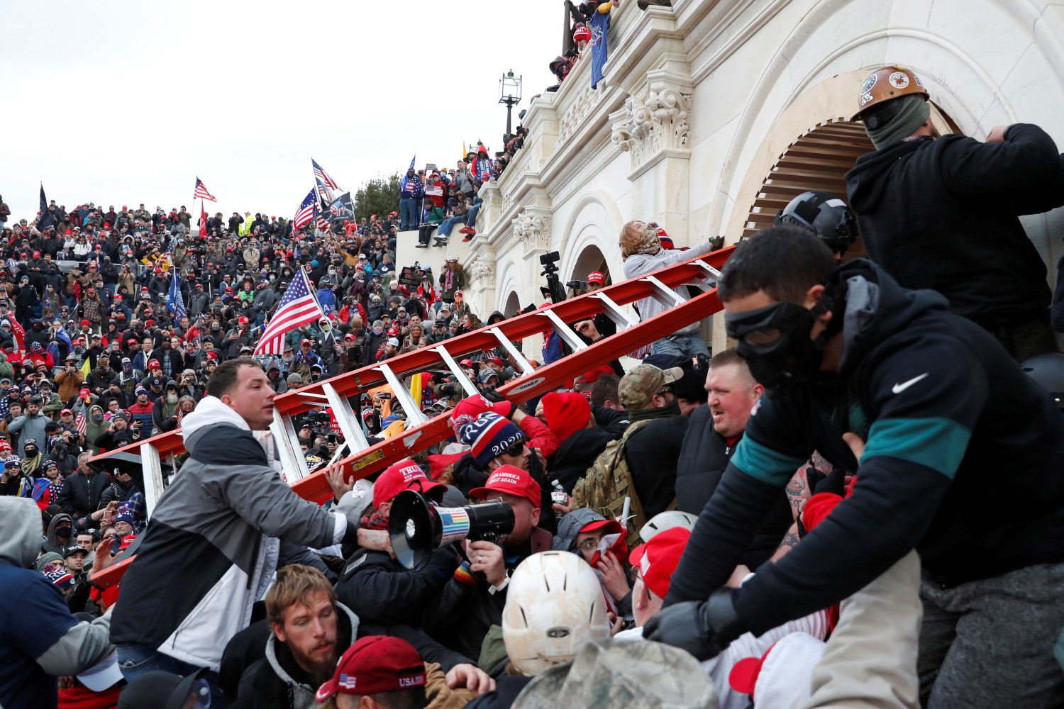 Trump Asked Supporters to Take to the Streets. This Was the Sad Result.