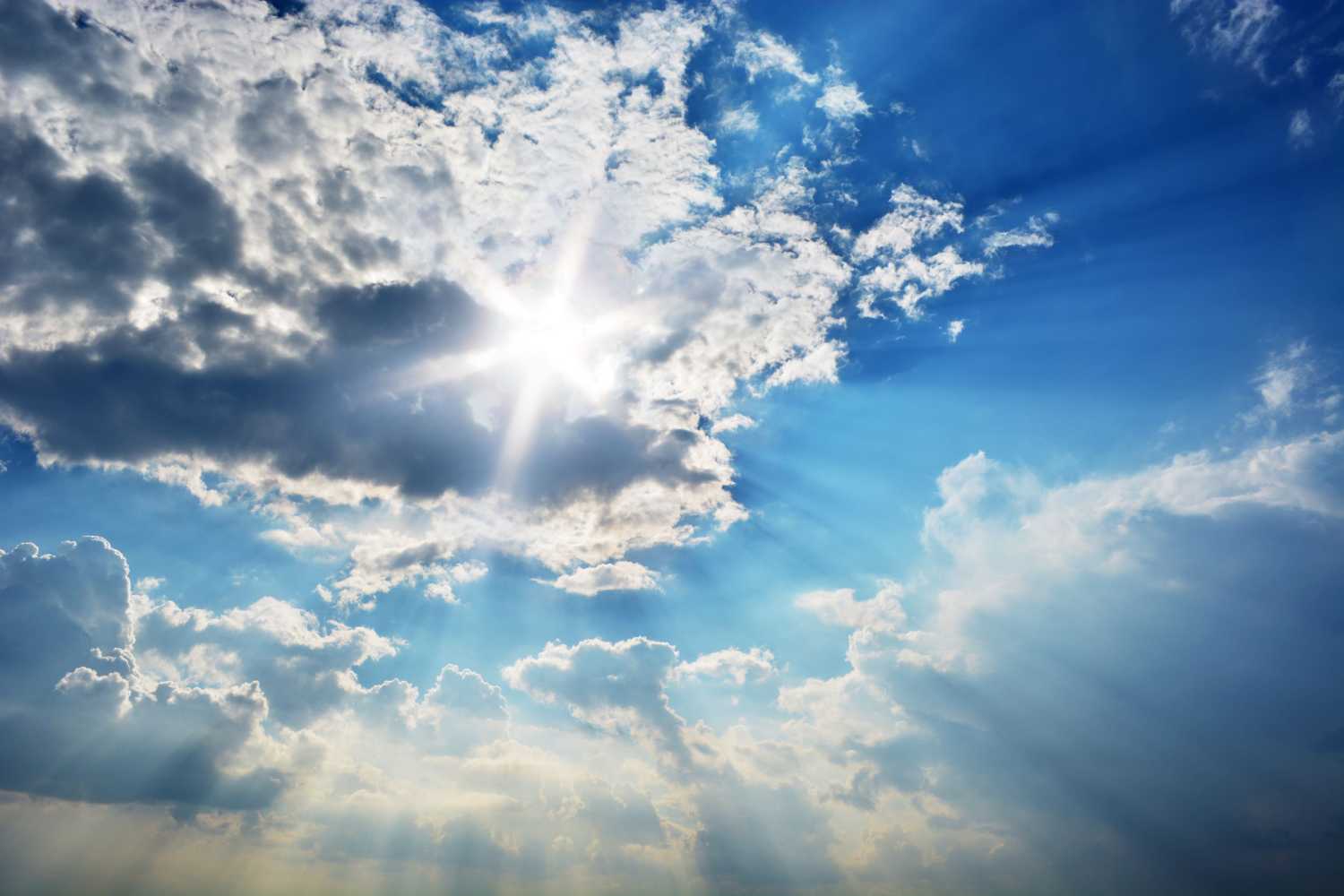 Blue sky with clouds