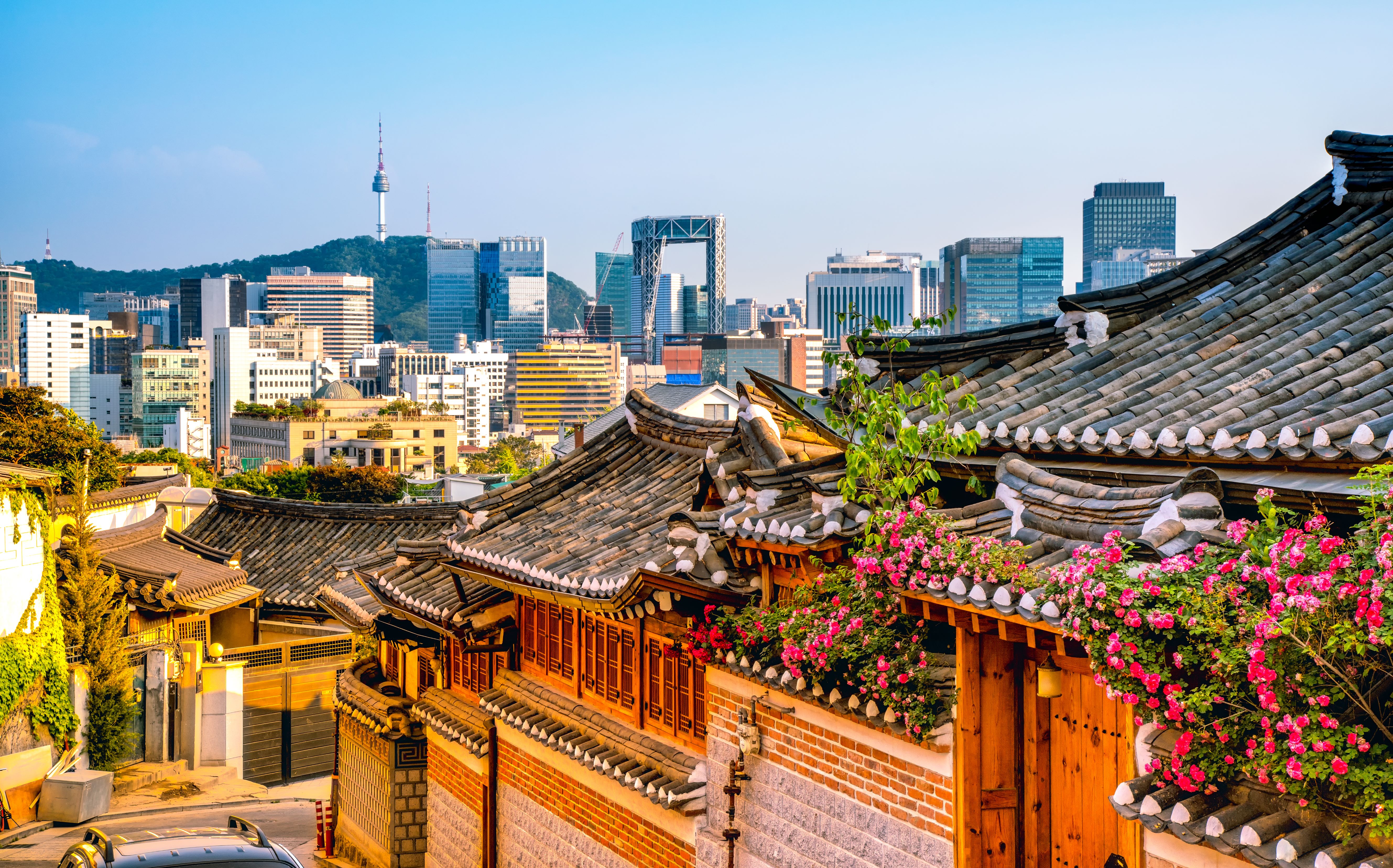 Сеул. Hanok Village Сеул. Сеул Южная Корея. Bukchon Hanok Village. Bukchon Hanok Village Seoul.