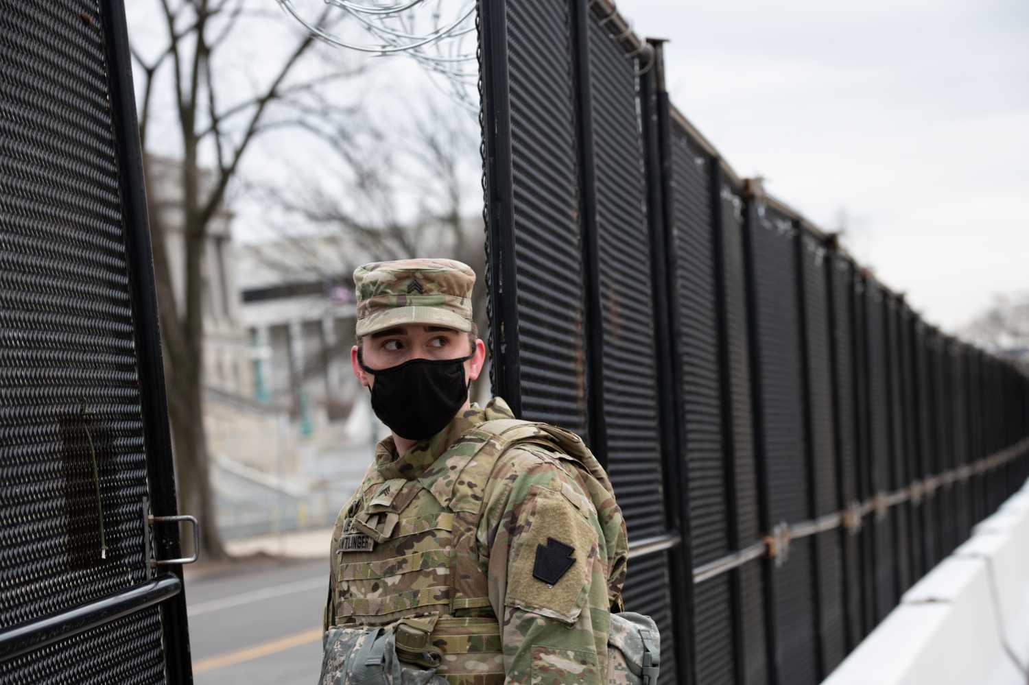 Members of the National Guard at the U.S. Capitol in Washington, D.C., on January 25, 2021. Later today, the U.S. House of Representatives will transmit the Articles of Impeachment to the U.S. Senate ahead of the trial set to start February 9. (Graeme Sloan/Sipa USA)No Use Germany.