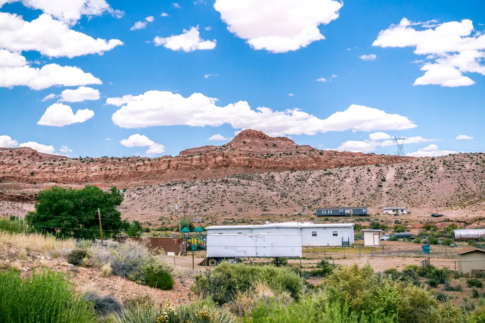 Sunny landscape in Arizona