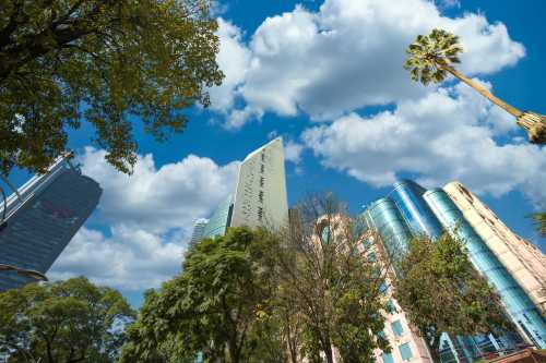 Mexico City Financial center and business district close to Paseo De Reforma E