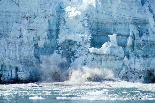 Crumbling glacier