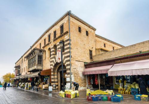 Gaziantep,Turkey - November 16, 2018 : Historical street view in Gaziantep City of Turkey