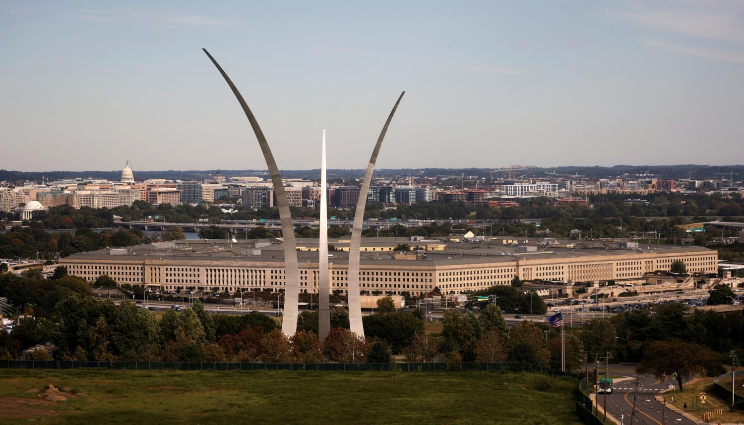 FILE PHOTO: The Pentagon building is seen in Arlington, Virginia, U.S. October 9, 2020. REUTERS/Carlos Barria