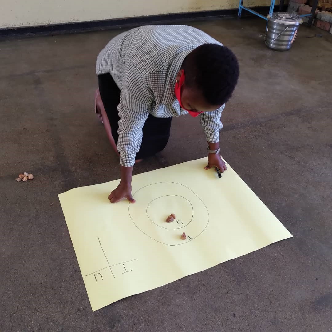 Young 1ove organizer working to adapt the Teaching at the Right Level education intervention during COVID-19