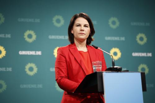 Pressekonferenz mit Annalena Baerbock, Bundesvorsitzende Gruene und Kanzlerkandidatin. Berlin, 26.04.2021 Berlin Deutschland *** Press Conference with Annalena Baerbock, Federal Chairwoman of the Greens and Candidate for Chancellor Berlin, 26 04 2021 Berlin Germany Copyright: xThomasxImo/photothek.dexNo Use Switzerland. No Use Germany. No Use Japan. No Use Austria