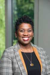 Toya Frank, Assistant Professor, Secondary Education, College of Education and Human Development. Photo by Ron Aira/Creative Services/George Mason University