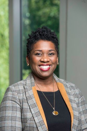 Toya Frank, Assistant Professor, Secondary Education, College of Education and Human Development. Photo by Ron Aira/Creative Services/George Mason University