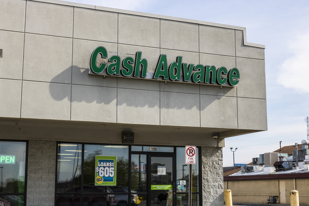 Marion - Circa April 2017: Cash Advance Strip Mall Location. Cash Advance is a Payday Loan Company I