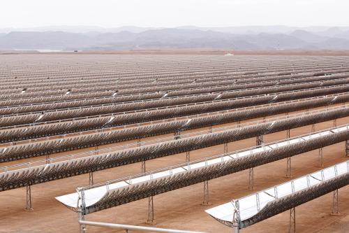 A thermosolar power plant is pictured at Noor II near the city of Ouarzazate, Morocco, November 4, 2016. Picture taken  November 4, 2016. REUTERS/Youssef Boudlal