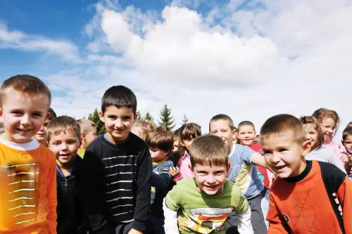 group of boys smiling