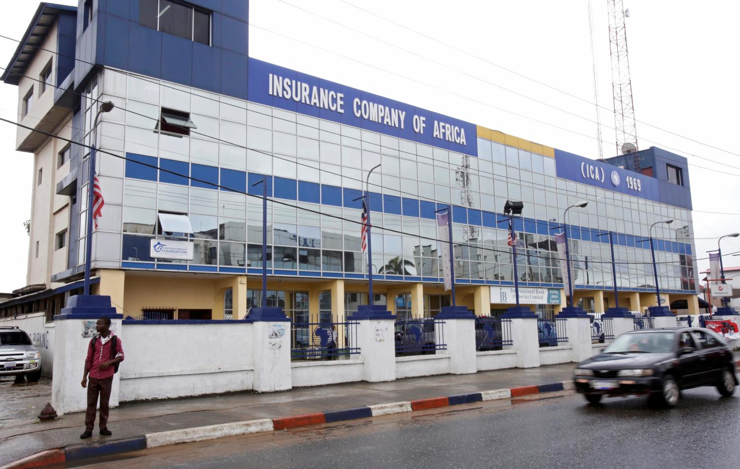 The Insurance Company of Africa is pictured in Monrovia, Liberia, October 12, 2017.  REUTERS/Thierry Gouegnon