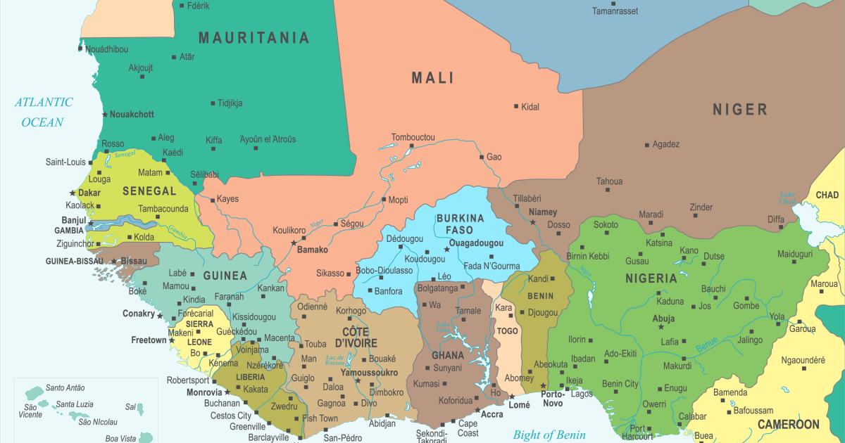 Map Of West Africa Is West Africa Ready For A Single Currency?