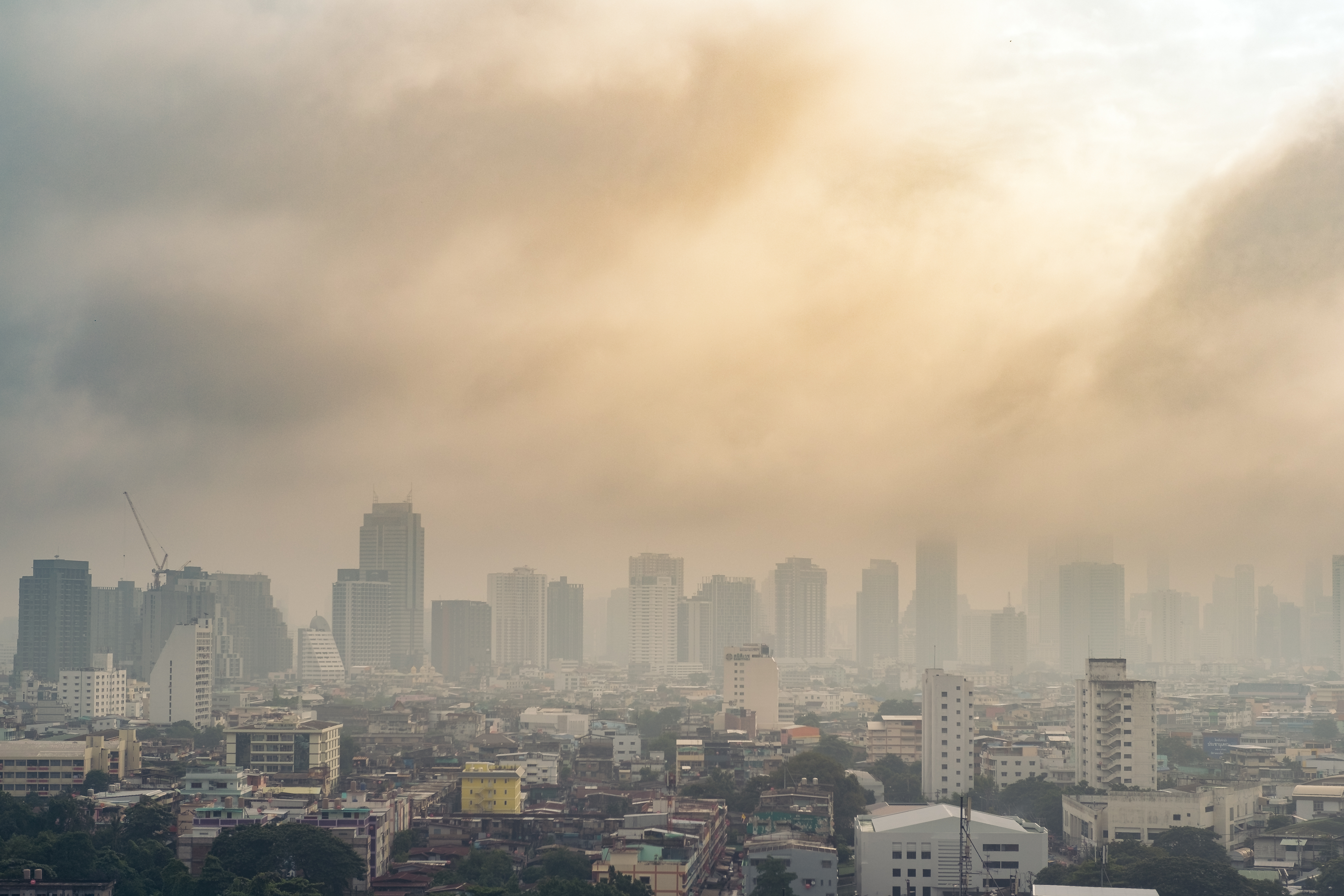 Почему города в которых воздух загрязнен пылью
