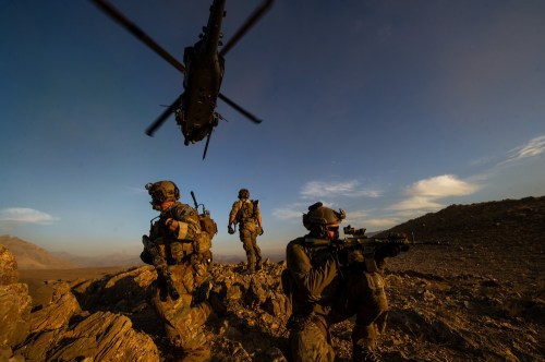 U.S. Air Force pararescuemen secure an area in Afghanistan, Nov. 7, 2012, (https://www.dvidshub.net/image/791522/pararescue-afghanistan/Staff Sgt. Jonathan Snyder/United States Air Force)
