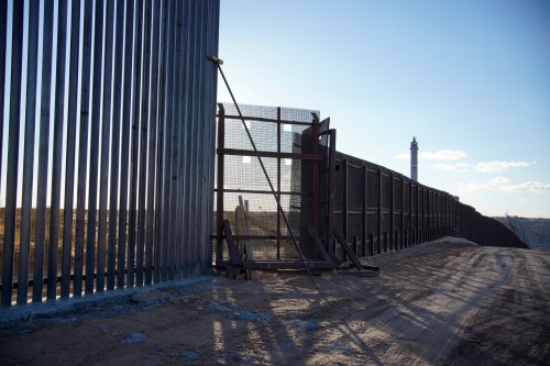 New section of the border wall is pictured next to an older piece of fencing after U.S. President Joe Biden signed an executive order halting construction of the U.S.-Mexico border wall, in Sunland Park, New Mexico U.S., January 22, 2021.  REUTERS/Paul Ratje