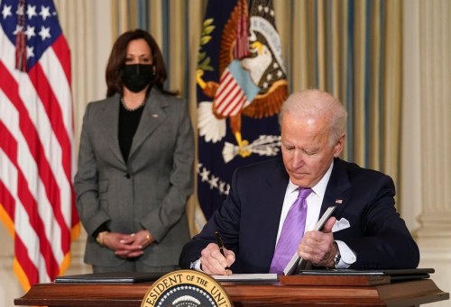 Joe Biden at desk