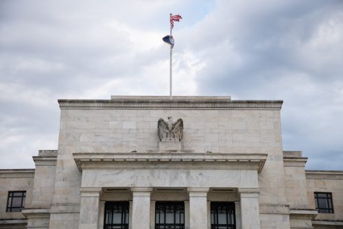 A general view of the U.S. Federal Reserve, in Washington, D.C., on Wednesday, September 29, 2021. Earlier this week, two high ranking members of the Federal Reserve resigned after disclosures of financial dealings, and Senator Elizabeth Warren (D-MA) declared her opposition to the re-nomination of current Fed Chair Jay Powell. (Graeme Sloan/Sipa USA)No Use Germany.