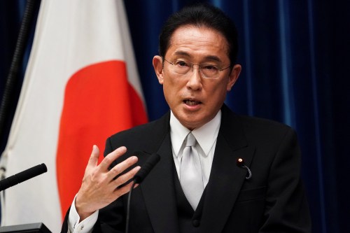 Fumio Kishida, Japan's prime minister, speaks during a news conference at the prime minister's official residence in Tokyo, Japan, October 4, 2021. Toru Hanai/Pool via REUTERS
